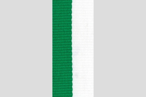 Medaillelint Groen/Wit