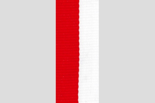 Medaillelint Rood/Wit